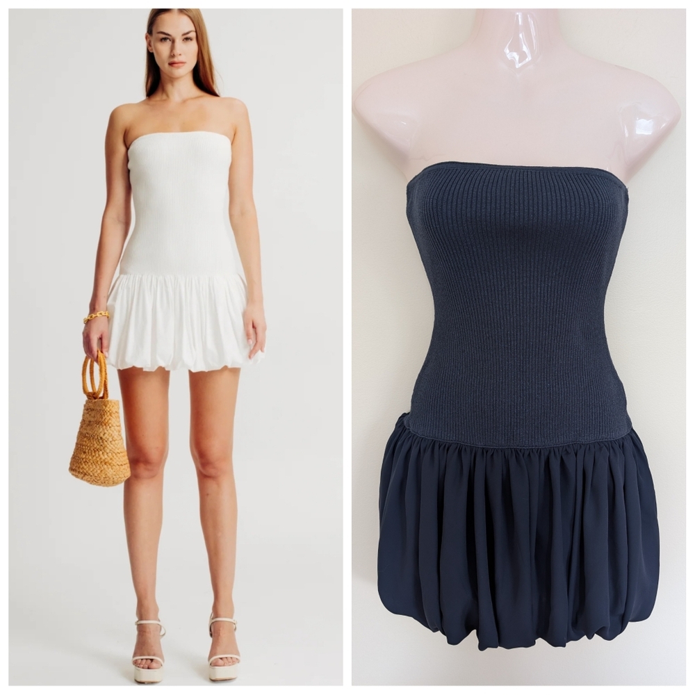 Torn By Ronny Kobo The Florence Dress Medium Navy Blue